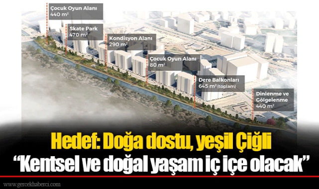 Hedef: Doğa dostu, yeşil Çiğli “Kentsel ve doğal yaşam iç içe olacak” 