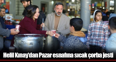 Helil Kınay’dan Pazar esnafına sıcak çorba jesti