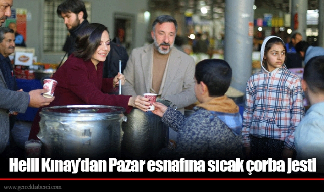 Helil Kınay’dan Pazar esnafına sıcak çorba jesti