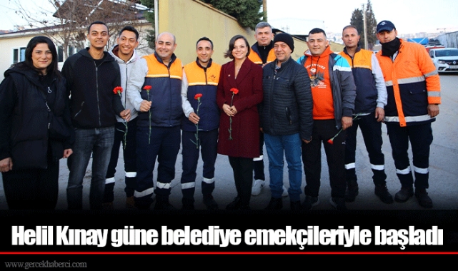 Helil Kınay güne belediye emekçileriyle başladı