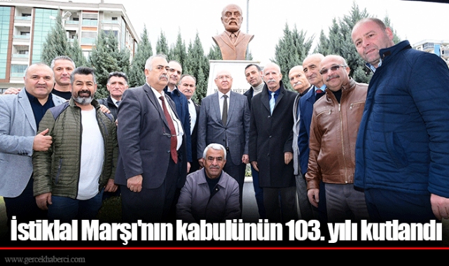 İstiklal Marşı'nın kabulünün 103. yılı kutlandı