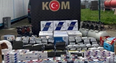 Kaçak tütün deposuna baskın: Evin sahibi gözaltına alındı!