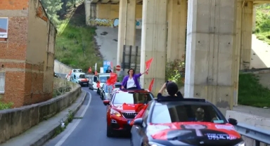 Karabağlar’da Helil Kınay için kilometrelerce konvoy