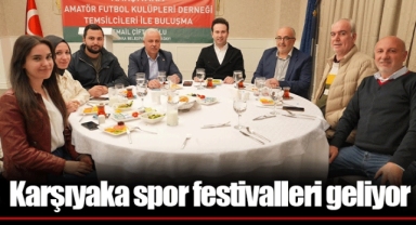Karşıyaka spor festivalleri geliyor