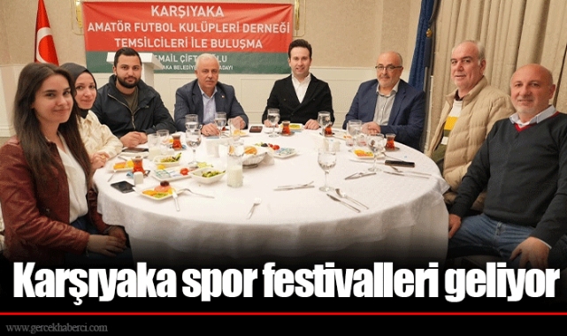 Karşıyaka spor festivalleri geliyor