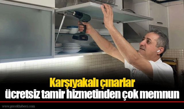Karşıyakalı çınarlar ücretsiz tamir hizmetinden çok memnun