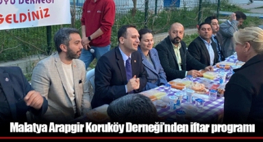 Malatya Arapgir Koruköy Derneği’nden iftar programı
