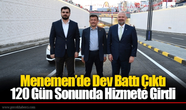 Menemen’de Dev Battı Çıktı 120 Gün Sonunda Hizmete Girdi