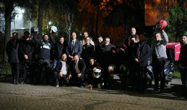Moto kuryelere gece yarısı ziyareti