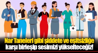 Nar Taneleri gibi şiddete ve eşitsizliğe karşı birleşip sesimizi yükselteceğiz!