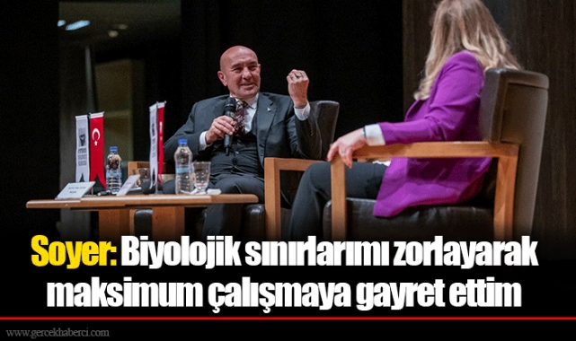 Soyer: Biyolojik sınırlarımı zorlayarak maksimum çalışmaya gayret ettim