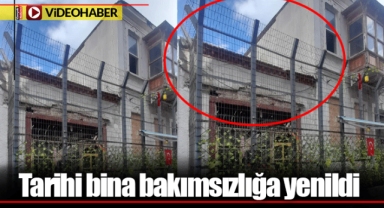 Tarihi bina bakımsızlığa yenildi