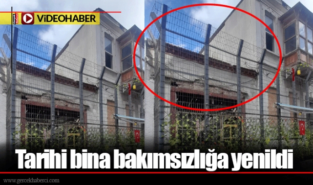 Tarihi bina bakımsızlığa yenildi