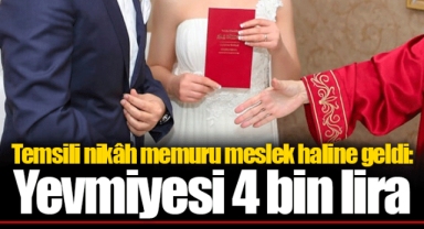 Temsili nikâh memuru meslek haline geldi: Yevmiyesi 4 bin lira