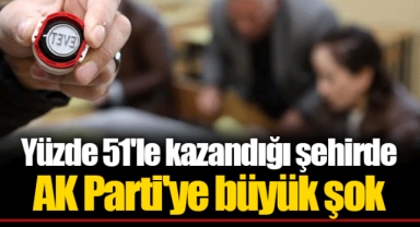 Yüzde 51'le kazandığı şehirde AK Parti'ye büyük şok