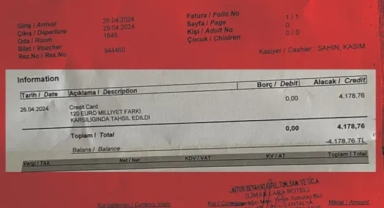 120 euroluk 'milliyet farkı ücreti' alan otel özür mesajı yayınladı
