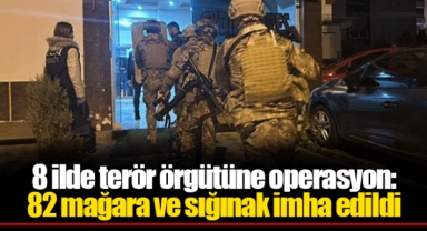 8 ilde terör örgütüne operasyon: 82 mağara ve sığınak imha edildi