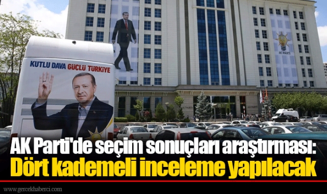 AK Parti'de seçim sonuçları araştırması: Dört kademeli inceleme yapılacak