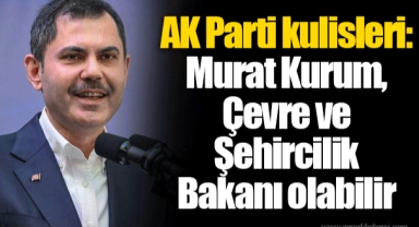 AK Parti kulisleri: Murat Kurum, Çevre ve Şehircilik Bakanı olabilir
