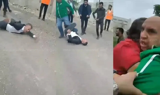 AK Partili meclis üyesi CHP’li başkanın önünde kendini yere attı