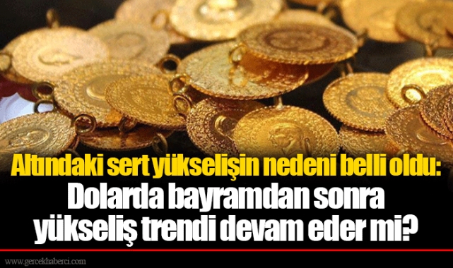 Altındaki sert yükselişin nedeni belli oldu: Dolarda bayramdan sonra yükseliş trendi devam eder mi?