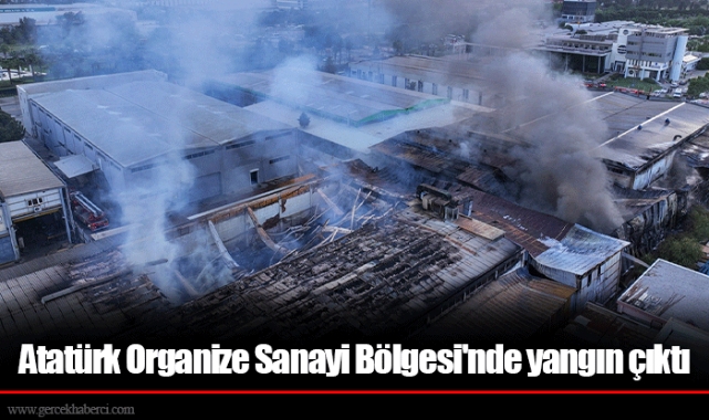 Atatürk Organize Sanayi Bölgesi'nde yangın çıktı