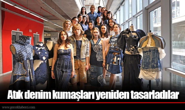 Atık denim kumaşları yeniden tasarladılar