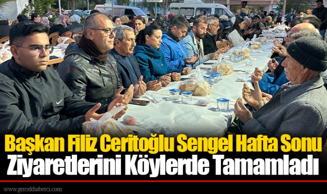 Başkan Filiz Ceritoğlu Sengel Hafta Sonu Ziyaretlerini Köylerde Tamamladı
