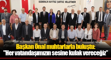Başkan Önal muhtarlarla buluştu: