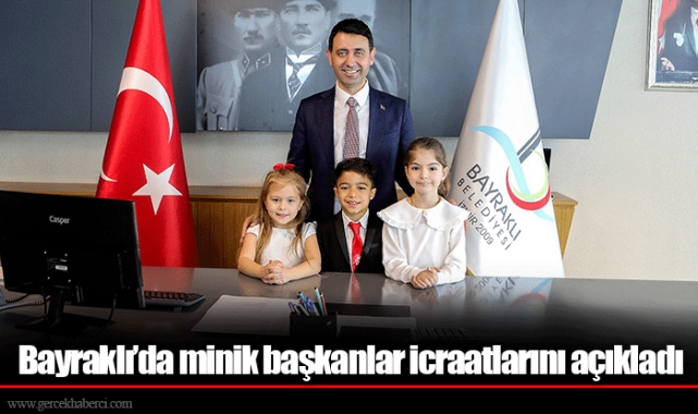 Bayraklı’da minik başkanlar icraatlarını açıkladı