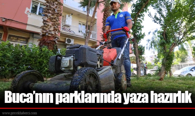 Buca’nın parklarında yaza hazırlık