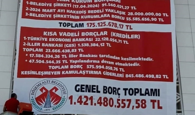 CHP'li başkan kendi partisinden kalan borcu astı