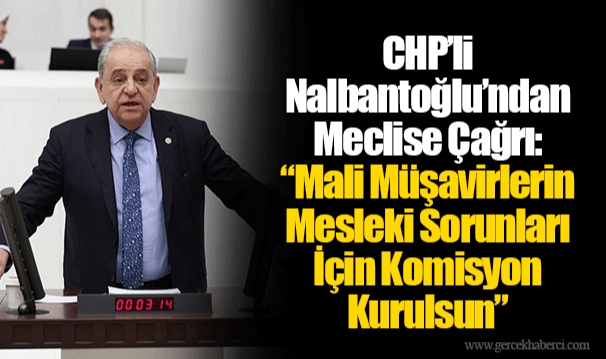 CHP’li Nalbantoğlu’ndan Meclise Çağrı: “Mali Müşavirlerin Mesleki Sorunları İçin Komisyon Kurulsun”