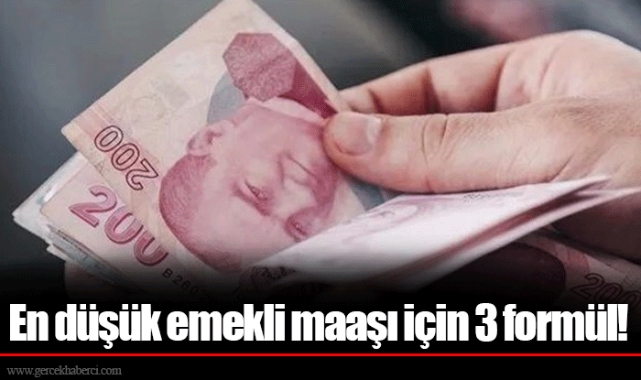 En düşük emekli maaşı için 3 formül!