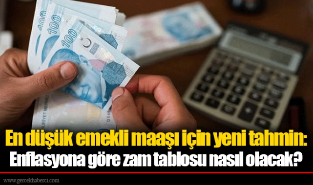 En düşük emekli maaşı için yeni tahmin: Enflasyona göre zam tablosu nasıl olacak?