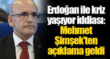 Erdoğan ile kriz yaşıyor iddiası: Mehmet Şimşek'ten açıklama geldi