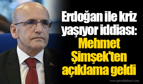Erdoğan ile kriz yaşıyor iddiası: Mehmet Şimşek'ten açıklama geldi