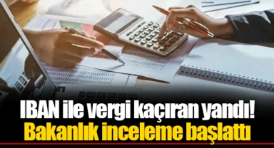 IBAN ile vergi kaçıran yandı! Bakanlık inceleme başlattı