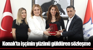 Konak’ta işçinin yüzünü güldüren sözleşme