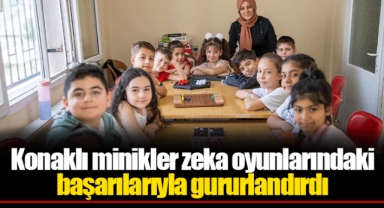 Konaklı minikler zeka oyunlarındaki başarılarıyla gururlandırdı