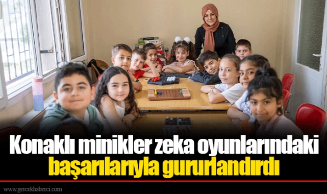 Konaklı minikler zeka oyunlarındaki başarılarıyla gururlandırdı