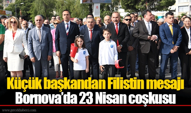 Küçük başkandan Filistin mesajı