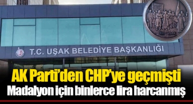 Madalyon için binlerce lira harcanmış