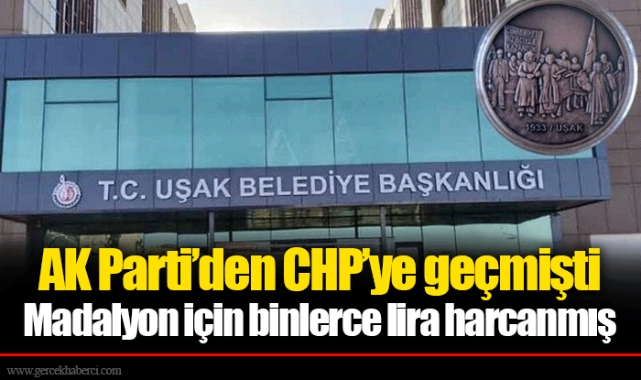 Madalyon için binlerce lira harcanmış