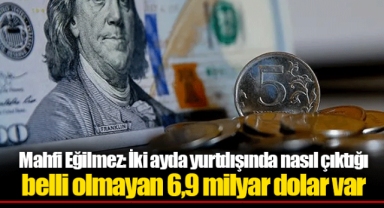 Mahfi Eğilmez: İki ayda yurtdışında nasıl çıktığı belli olmayan 6,9 milyar dolar var