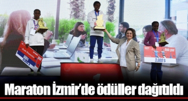Maraton İzmir’de ödüller dağıtıldı