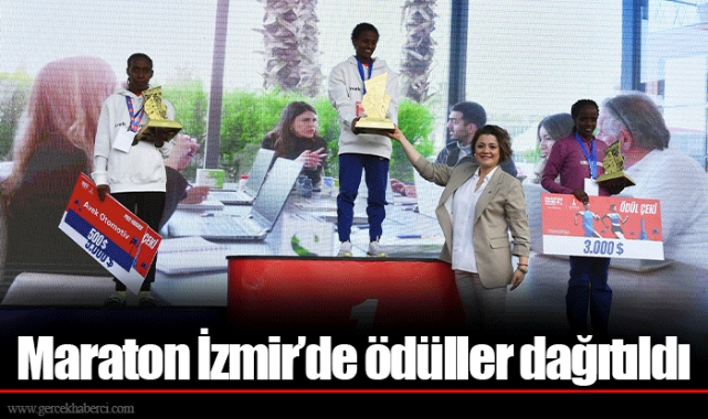 Maraton İzmir’de ödüller dağıtıldı