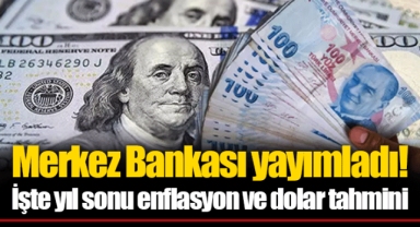 Merkez Bankası yayımladı! İşte yıl sonu enflasyon ve dolar tahmini