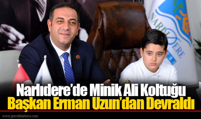 Narlıdere’de Minik Ali Koltuğu Başkan Erman Uzun’dan Devraldı