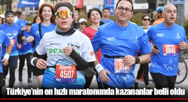 Türkiye’nin en hızlı maratonunda kazananlar belli oldu